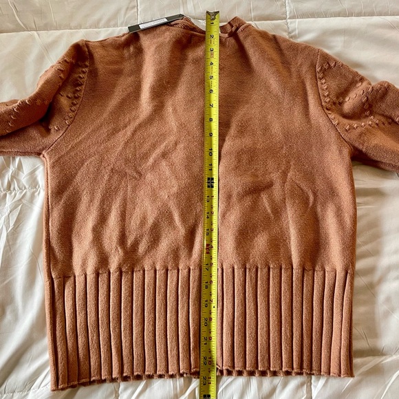 Nancy Yang Cardigan Sweater-Camel-Size Large - Picture 11 of 12